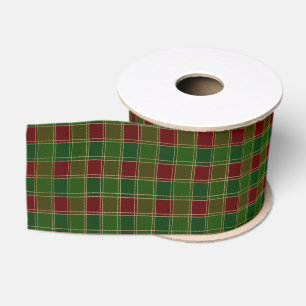 Christmas Colourful Plaid Grosgrain Ribbon