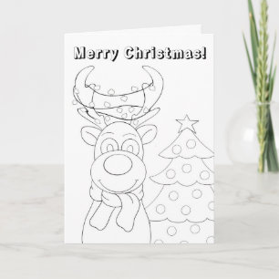 Christmas Colouring Card for Kids