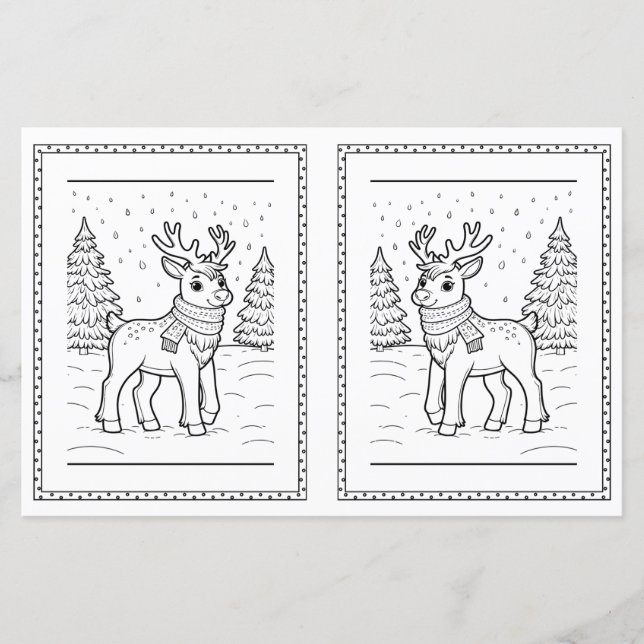 Christmas Colouring Sheet For Kids (Front)