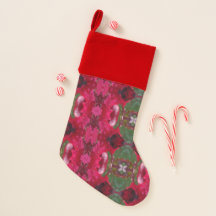 Christmas Colours Kaleidoscope Velvet Stocking