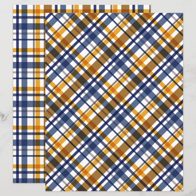 Christmas Colours Plaid  (Front/Back)