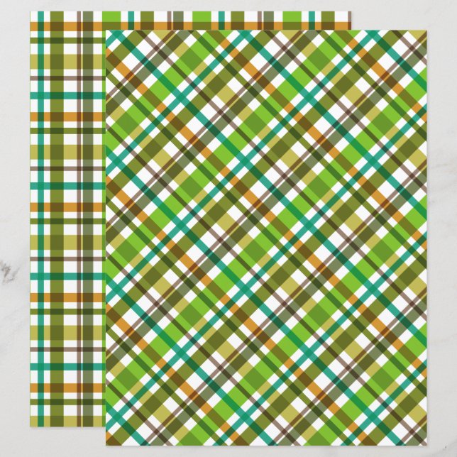 Christmas Colours Plaid  (Front/Back)