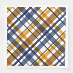 Christmas Colours Plaid  Napkin