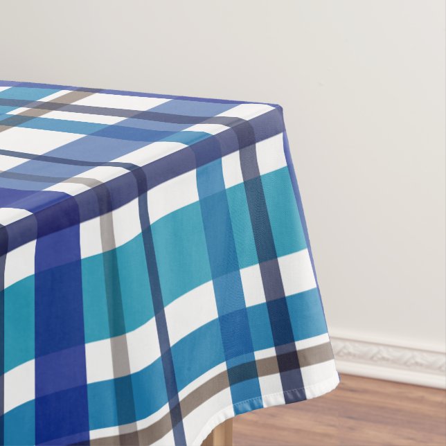 Christmas Colours Plaid  Tablecloth (In Situ)