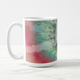 Christmas Colours Tie Dye Coffee Mug