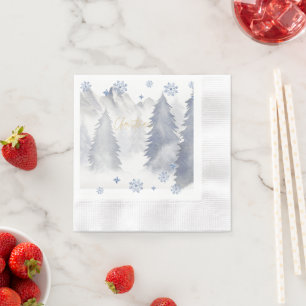 Christmas Come to Us,  Snowflakes Napkin