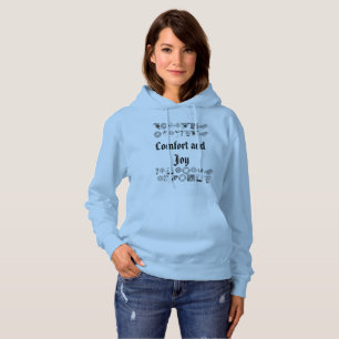 Christmas Comfort and Joy with xmas pictures Hoodie