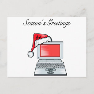 Christmas Computer Holiday Postcard