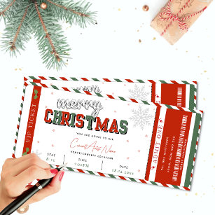Christmas Concert Gift Ticket Card