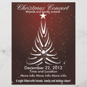 Christmas Concert White Tree Flyer