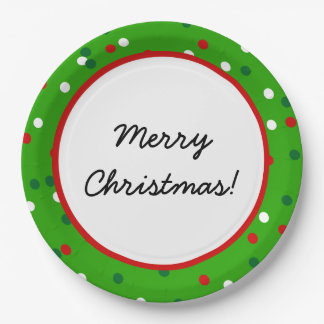 Christmas Confetti • Christmas Tree Sprinkles Paper Plate