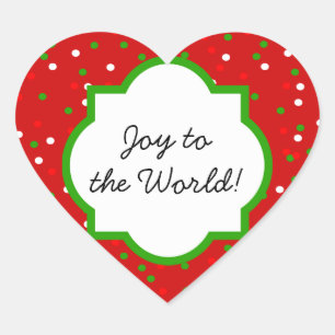 Christmas Confetti •  Red Hot Cinnamon Sprinkles Heart Sticker
