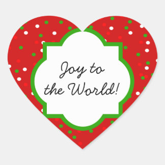 Christmas Confetti •  Red Hot Cinnamon Sprinkles Heart Sticker