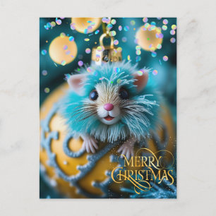 Christmas. Congratulation. Postcard