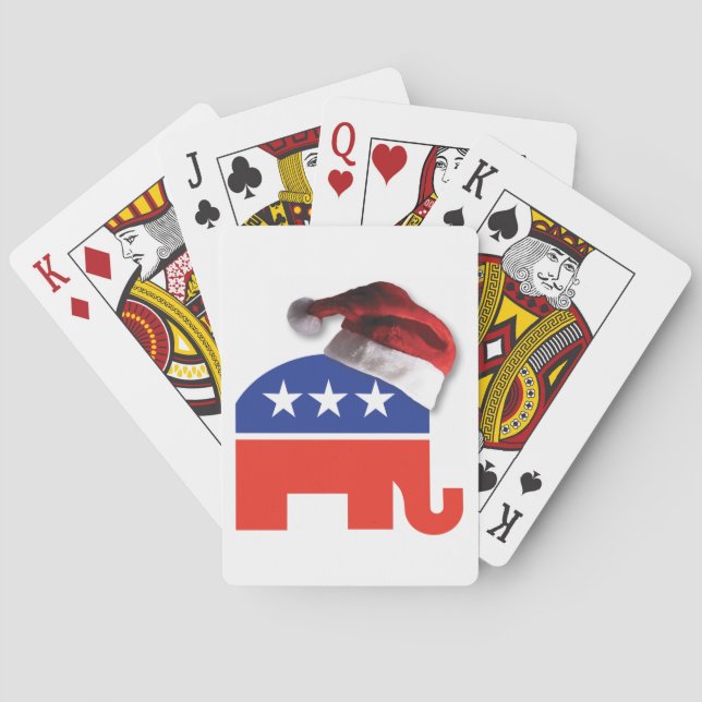 Christmas Conservative Playing Cards (Back)