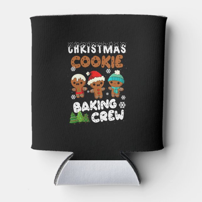 Christmas cookie baking crew | christmas present can cooler (Front)