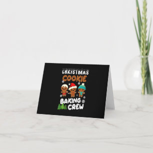 Christmas cookie baking crew   christmas present card