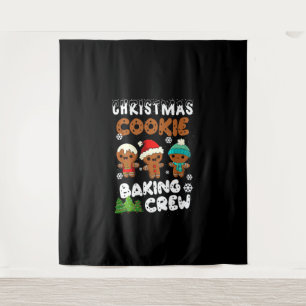 Christmas cookie baking crew christmas present tapestry