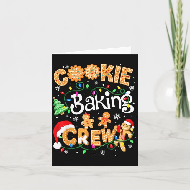 Christmas Cookie Baking Crew Cookie Crew Family Ch Card (Front)