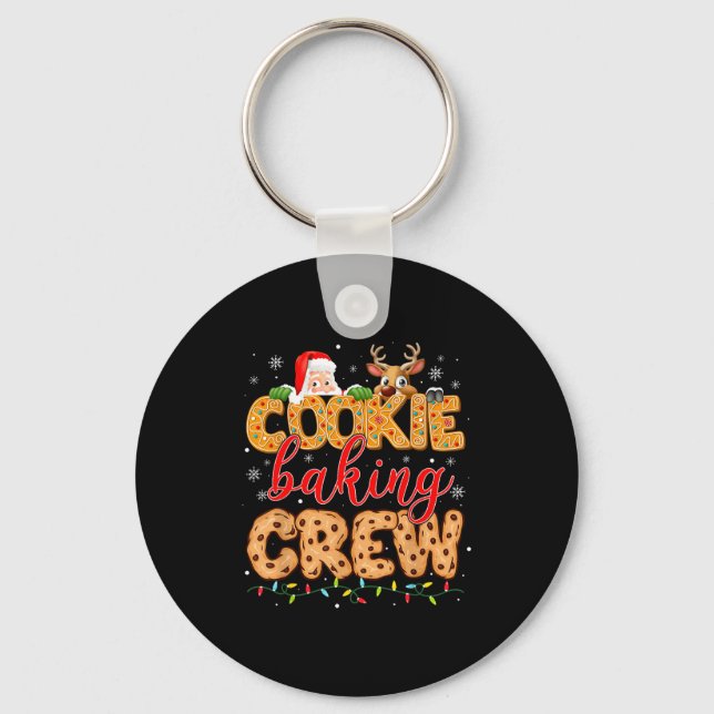Christmas Cookie Baking Crew Cookie Crew Family Ch Key Ring (Front)
