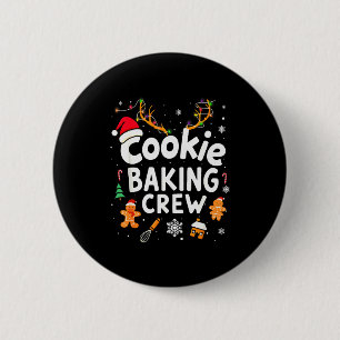 Christmas Cookie Baking Crew Family Baking Team Fu 6 Cm Round Badge
