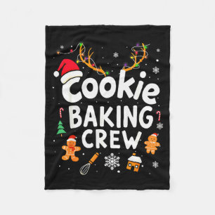 Christmas Cookie Baking Crew Family Baking Team Fu Fleece Blanket
