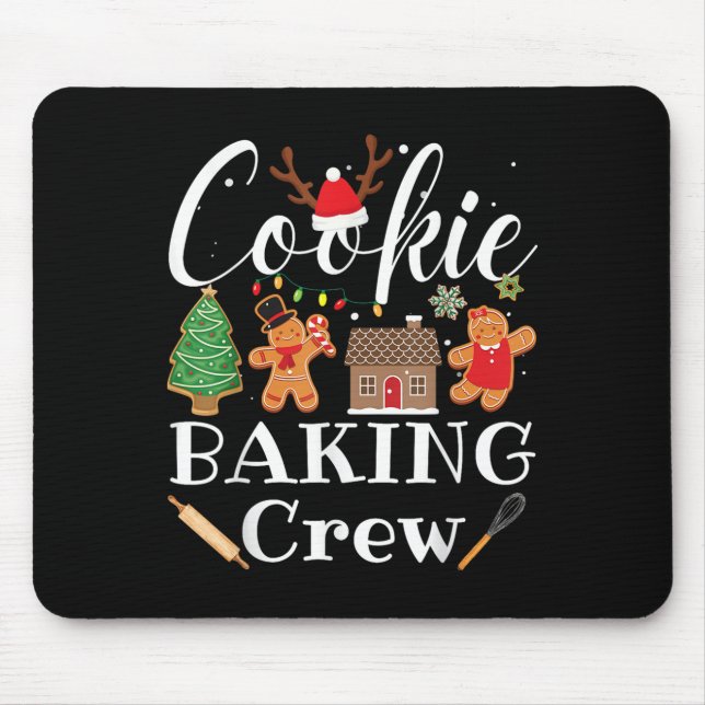 Christmas Cookie Baking Crew Family Baking Team Fu Mouse Mat (Front)