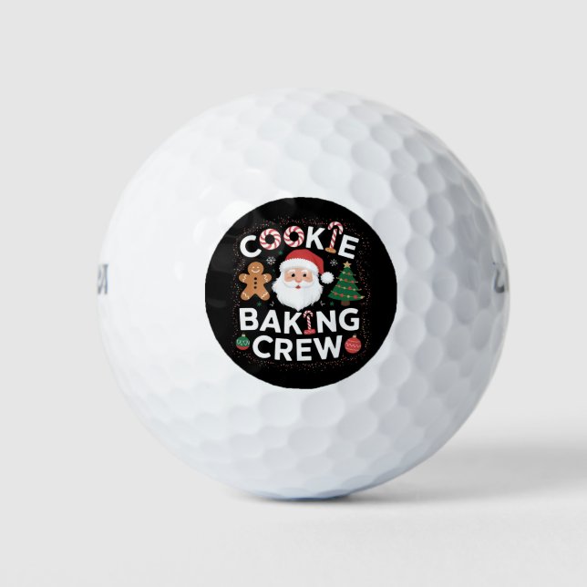 Christmas Cookie Baking Crew Family Christmas  Golf Balls (Front)