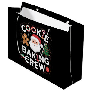 Christmas Cookie Baking Crew Family Christmas  Large Gift Bag