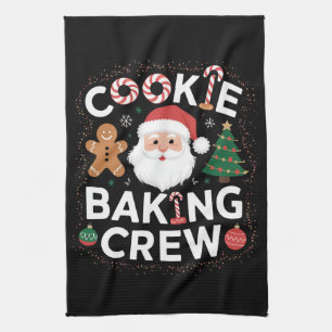 Christmas Cookie Baking Crew Family Christmas Tea Towel