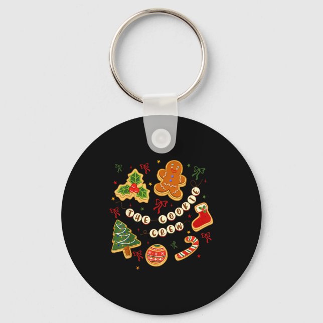 Christmas Cookie Baking Crew For Women Basker Seni Key Ring (Front)