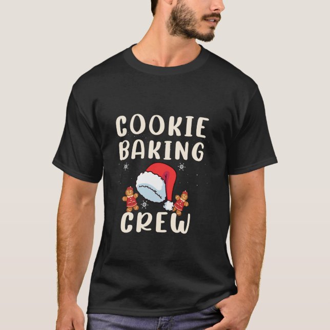 Christmas Cookie Baking Crew Funny Cookie xmas Fun T-Shirt (Front)