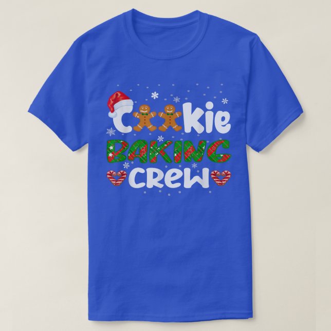 Christmas Cookie Baking Crew Funny Pajamas Family  T-Shirt (Design Front)