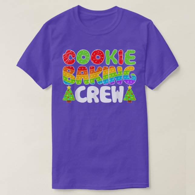 Christmas Cookie Baking Crew Funny Pyjamas Fidget  T-Shirt (Design Front)