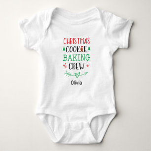 Christmas Cookie Baking Crew Matching Family Baby Bodysuit