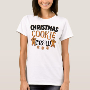 Christmas Cookie Baking Crew Matching Family T-Shirt