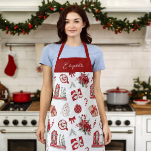 Christmas Cookie Baking Crew Personalised Apron