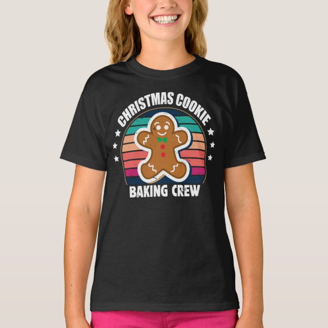 Christmas Cookie Baking Crew T-Shirt (Front)