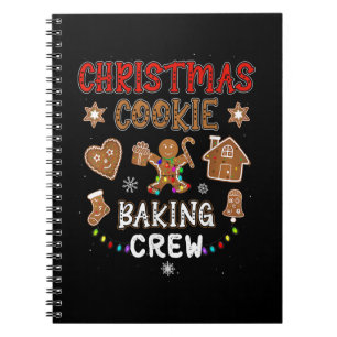 Christmas Cookie Baking Crew Xmas Gingerbread Fami Notebook