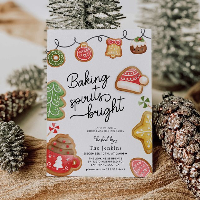 Christmas Cookie Baking Party Invitation (Creator Uploaded)