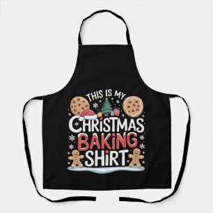 Christmas Cookie Baking Shirt Gingerbread Baker Apron
