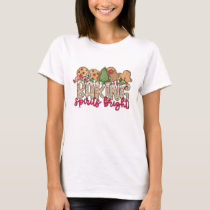 Christmas Cookie Baking T-Shirt- Baking Spirits T-Shirt