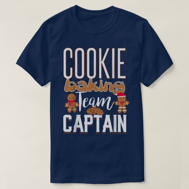 Christmas Cookie Baking Team Captain Christmas Coo T-Shirt (Design Front)