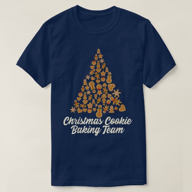 Christmas Cookie Baking Team Costume Xmas Cookie T-Shirt (Design Front)