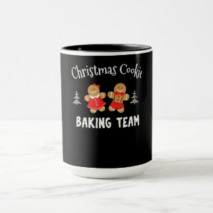 Christmas cookie baking team   gingerbread man mug