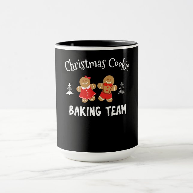Christmas cookie baking team | gingerbread man mug (Center)