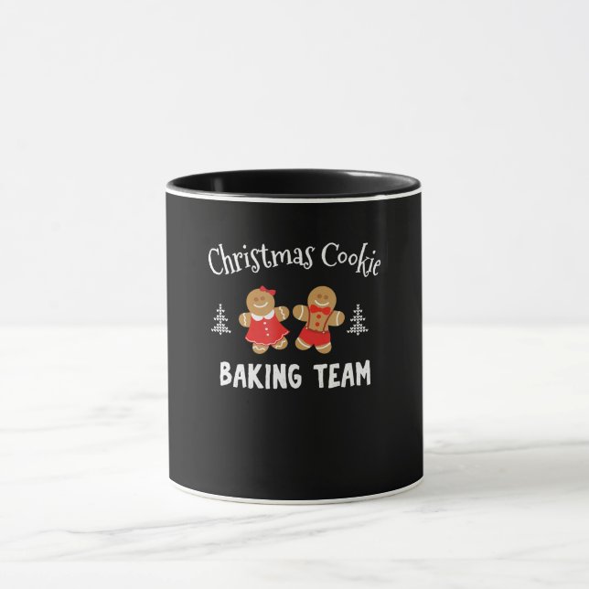 Christmas cookie baking team | gingerbread man mug (Center)