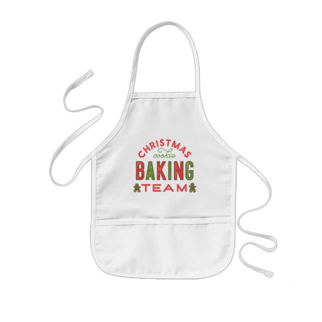 Christmas Cookie Baking Team Kids Apron (Front)