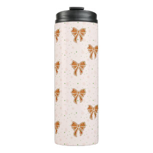 Christmas Cookie Bows Thermal Tumbler
