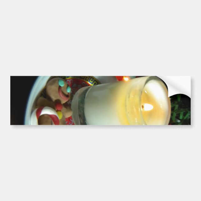 Christmas Cookie Candle III Bumper Sticker (Front)